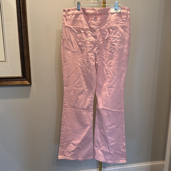 Tinseltown button fly hi rise flare Pink Jeans NWT 15 - Picture 5 of 11